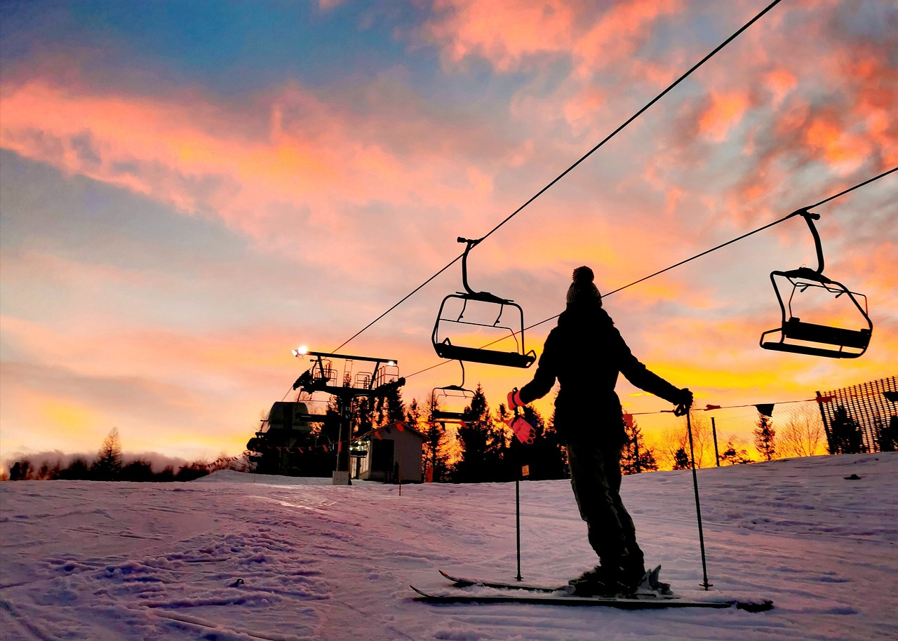 skiing